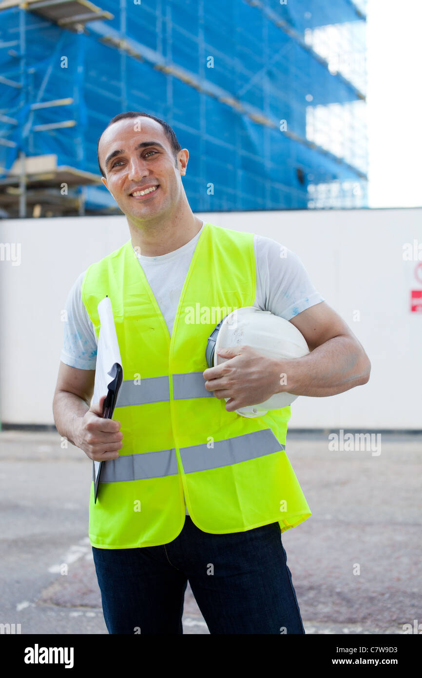 A worker on a construction site Stock Photo - Alamy
