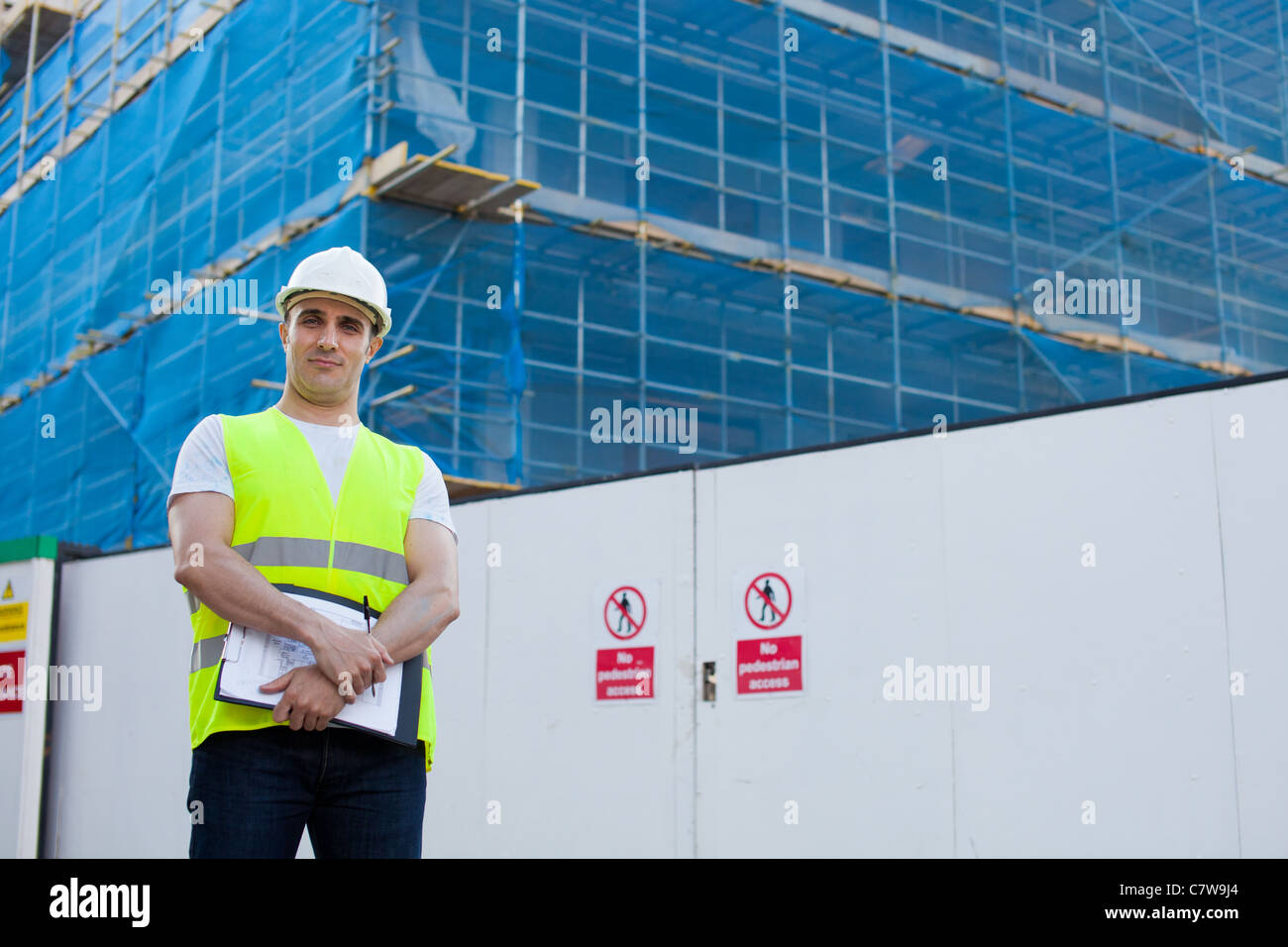 A worker on a construction site Stock Photo - Alamy