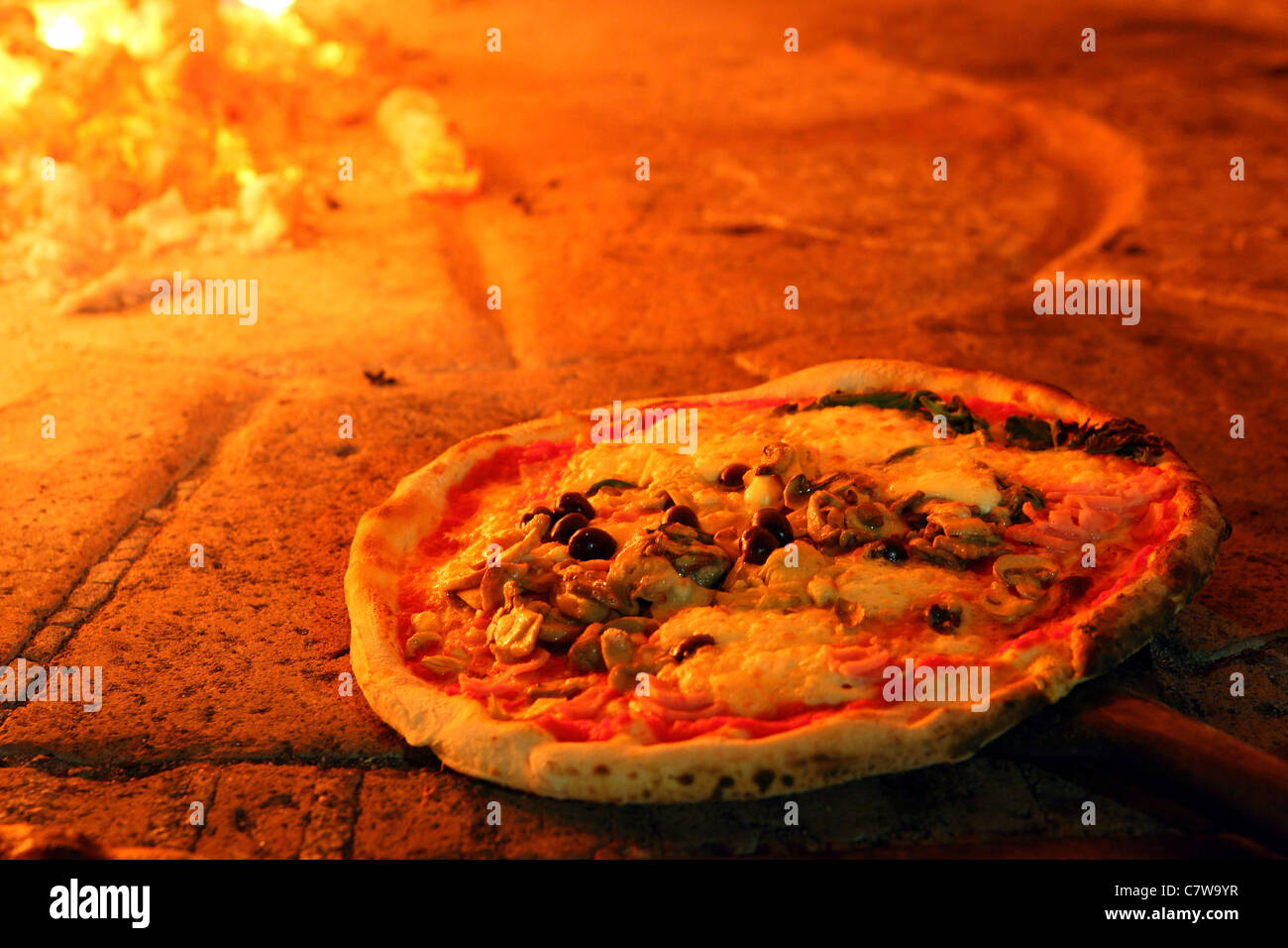 Italy, Campania, Naples, pizza Stock Photo