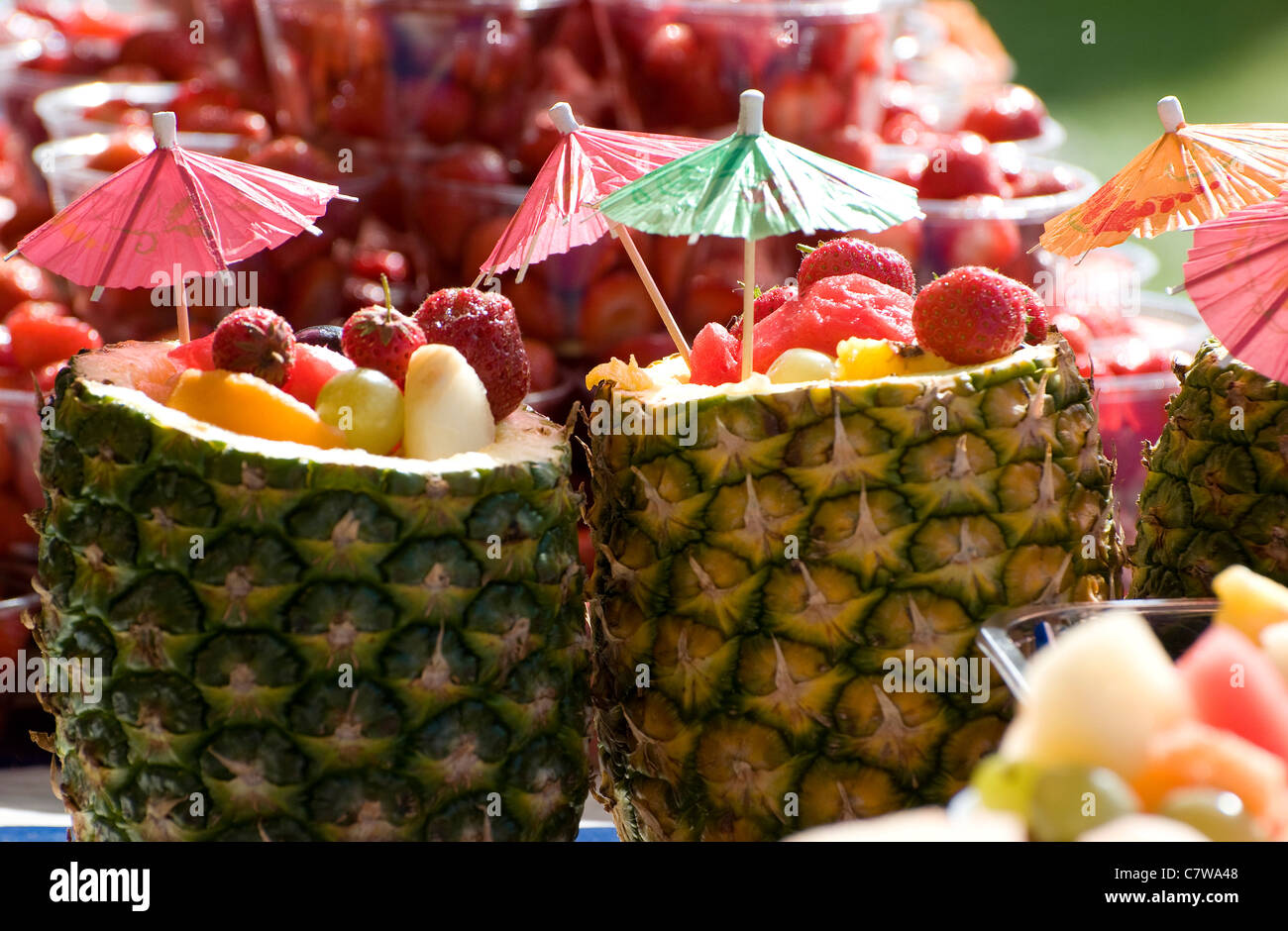 fruit cocktails Stock Photo