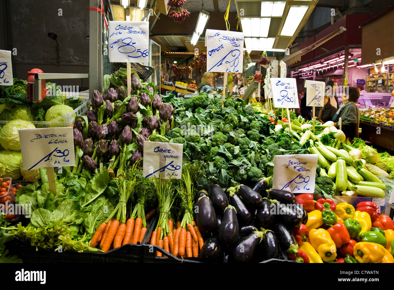 Greengrocer market Stock Photo