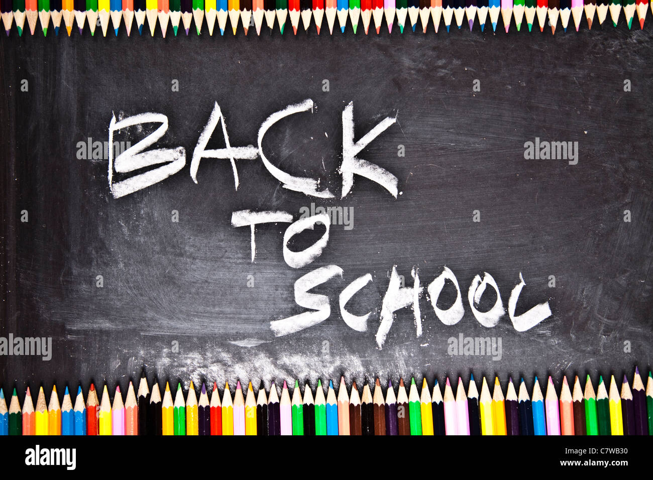 Writing on blackboard Stock Photo - Alamy