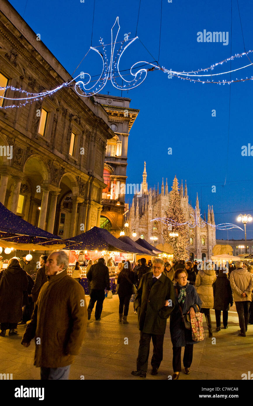 Italy. Lombardy, Milan at Christmas Stock Photo