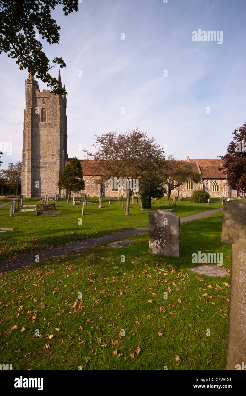 All Saints Village Parish Church Lydd Kent England UK Stock Photo Alamy