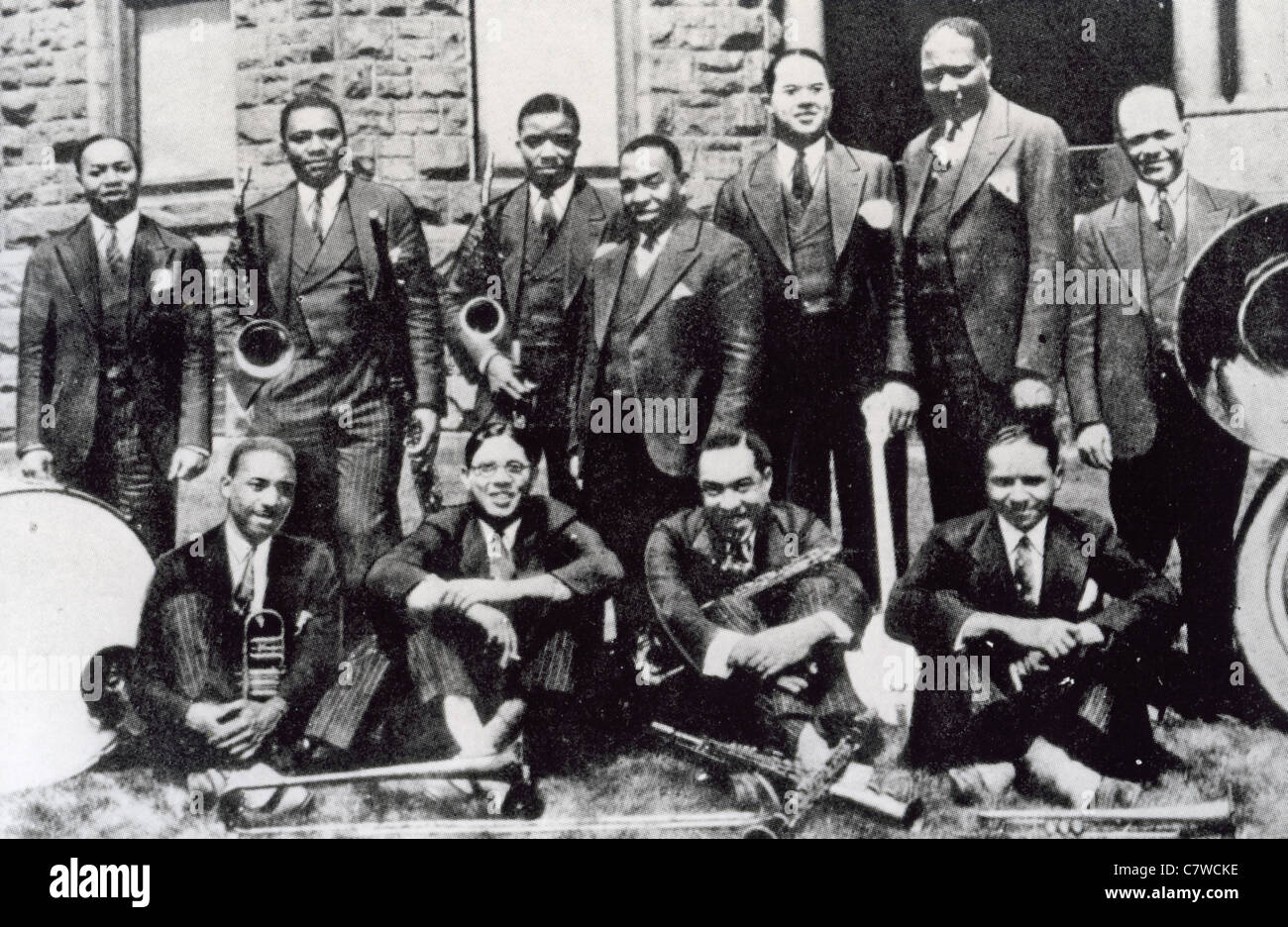 McKINNEY'S COTTON PICKERS  US jazz group about 1928 with leader Don Redman standing centre Stock Photo