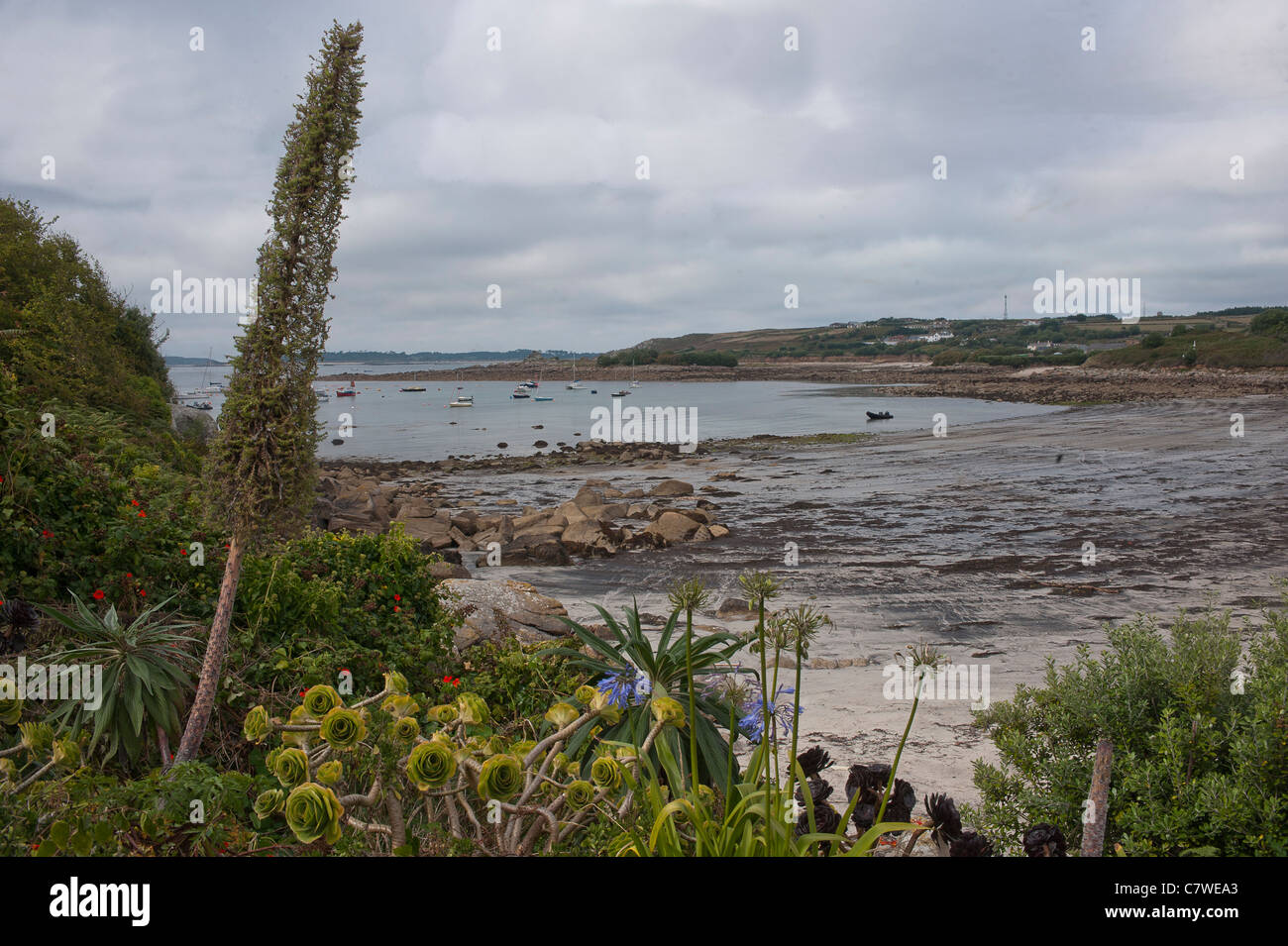 The Isles of Scilly of the West Coast of Cornwall Stock Photo Alamy