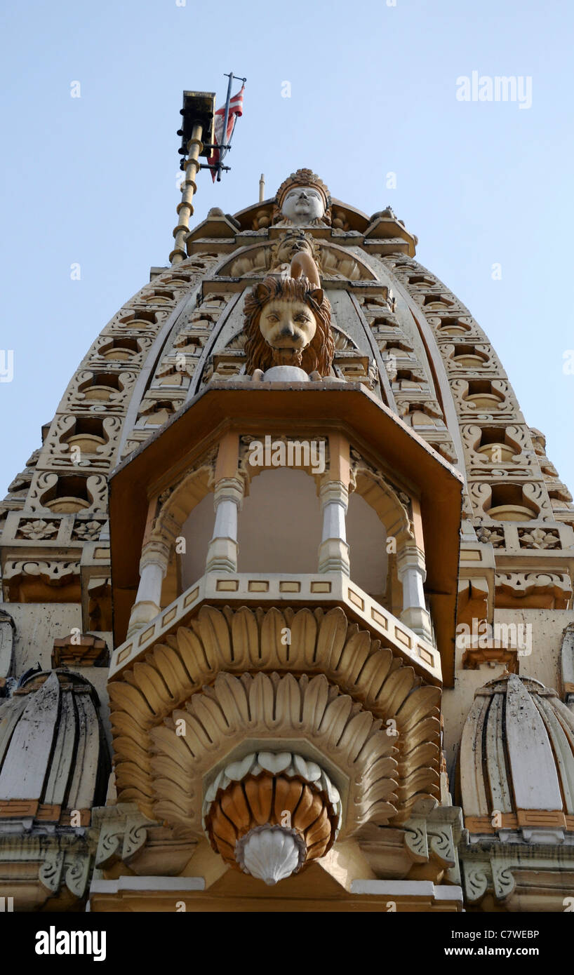 Shri Swaminarayan mandir Temple Ahmedabad Swaminarayan Sampraday Hindu sect Gujarat Sampraday headquarters NarNarayan Dev Gadi Stock Photo