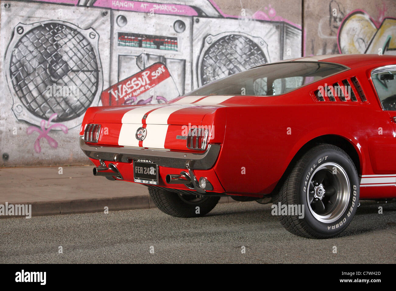 Red Shelby Cobra Mustang Stock Photo - Alamy