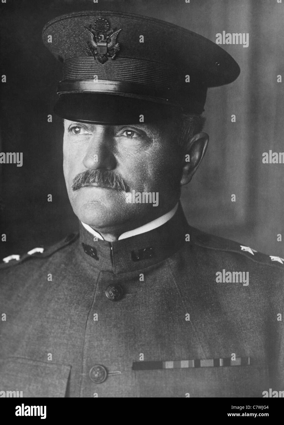 Vintage portrait photo of US Army General John J. Pershing (1860 - 1948). Stock Photo