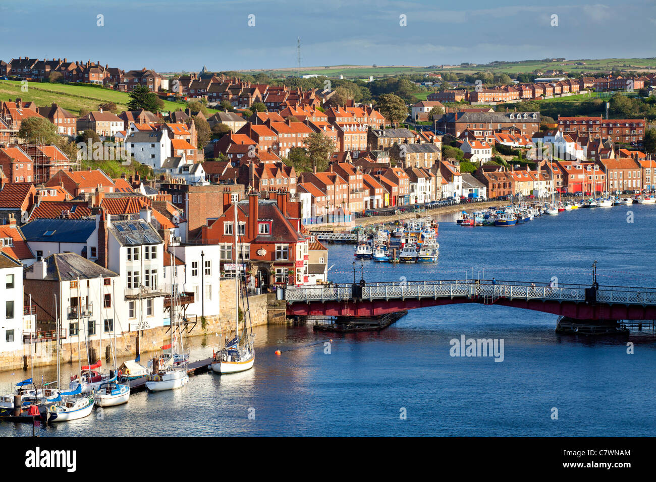 Whitby harbour, North Yorkshire. Stock Photo