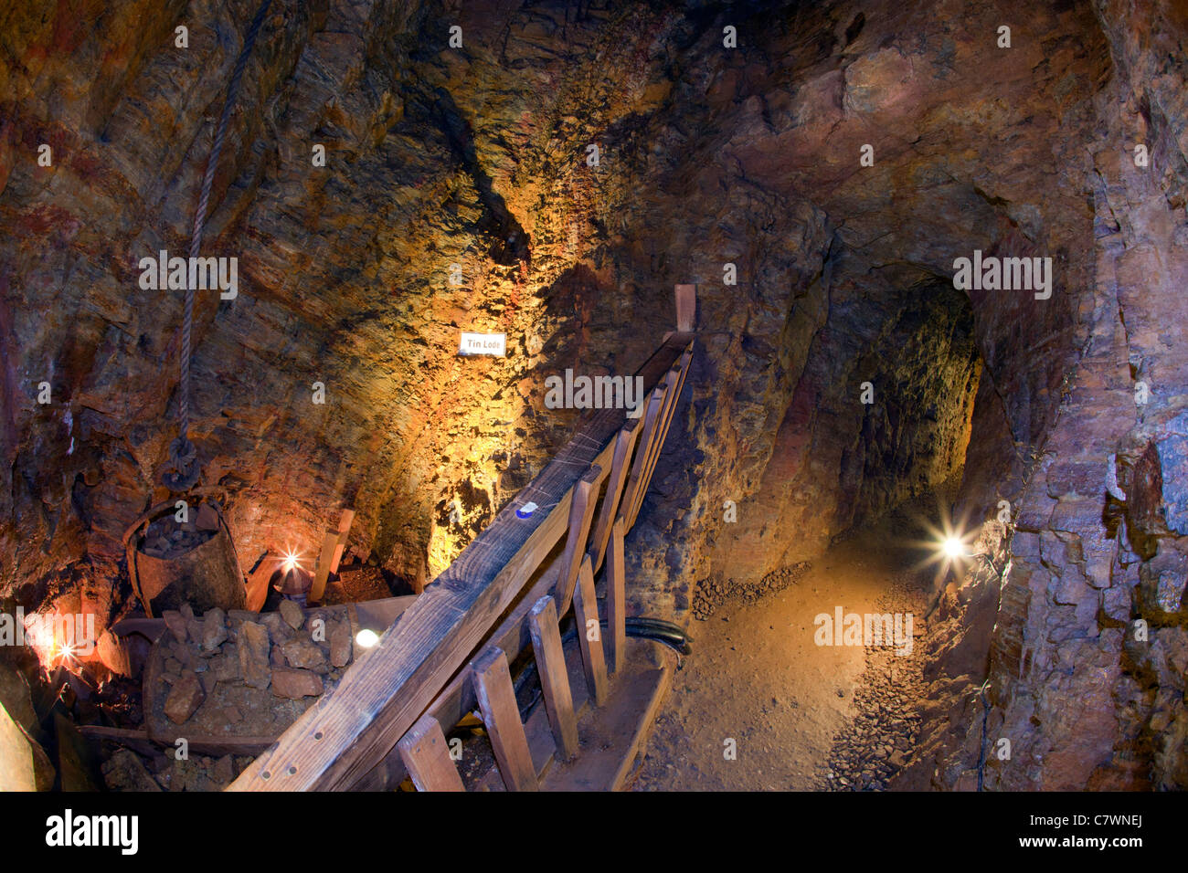 Geevor Visitor Attraction; Underground Tour; Cornwall; UK Stock Photo