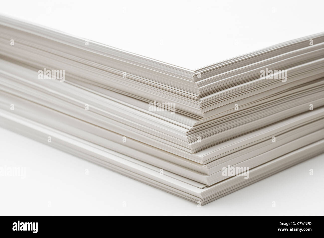 Stack of paper Stock Photo