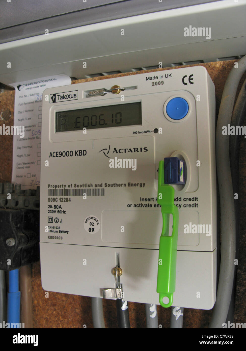 Belonend Antagonist eb Prepayment electricity meter hi-res stock photography and images - Alamy