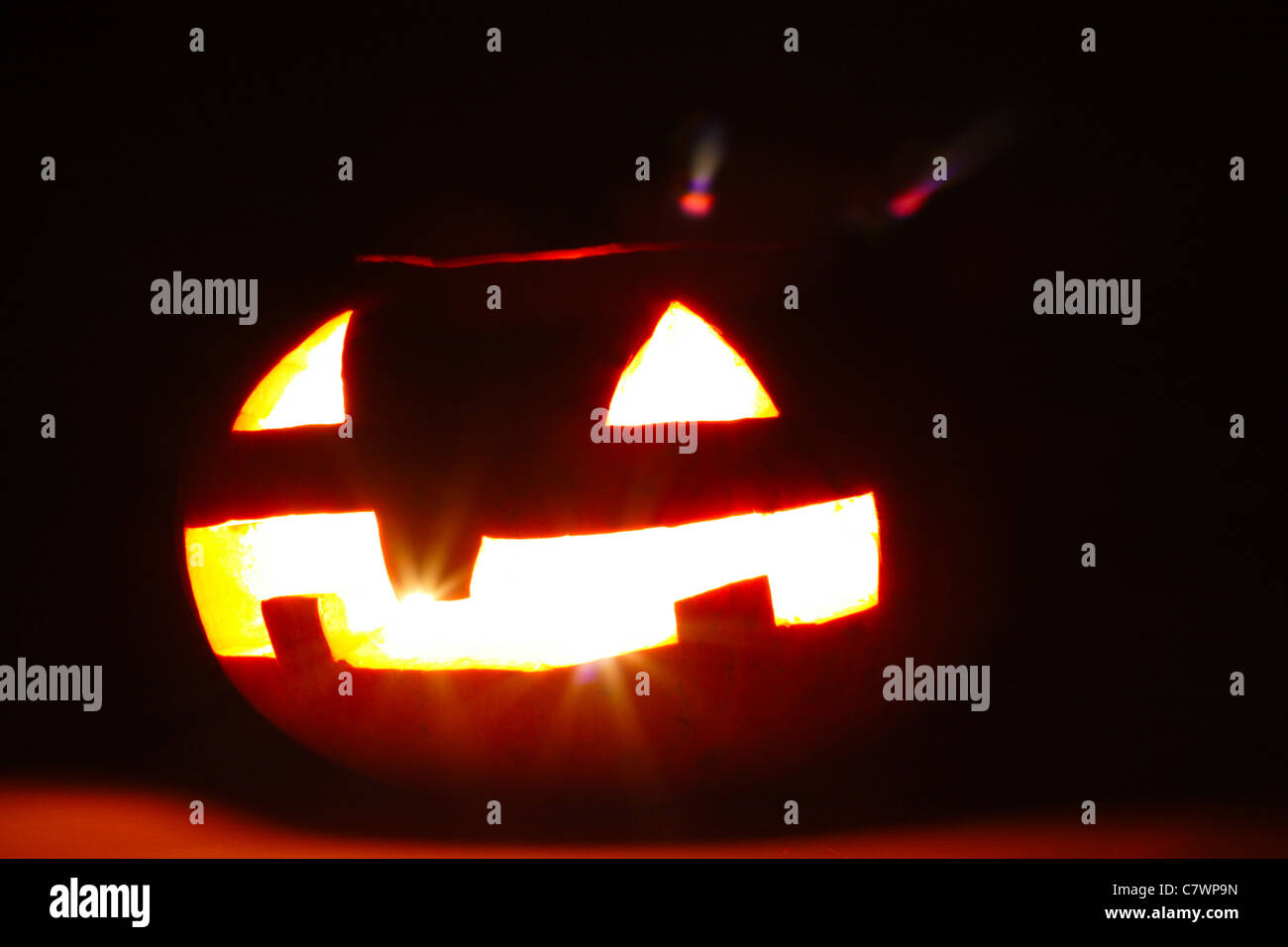 Halloween pumpkin photo on the black background Stock Photo - Alamy