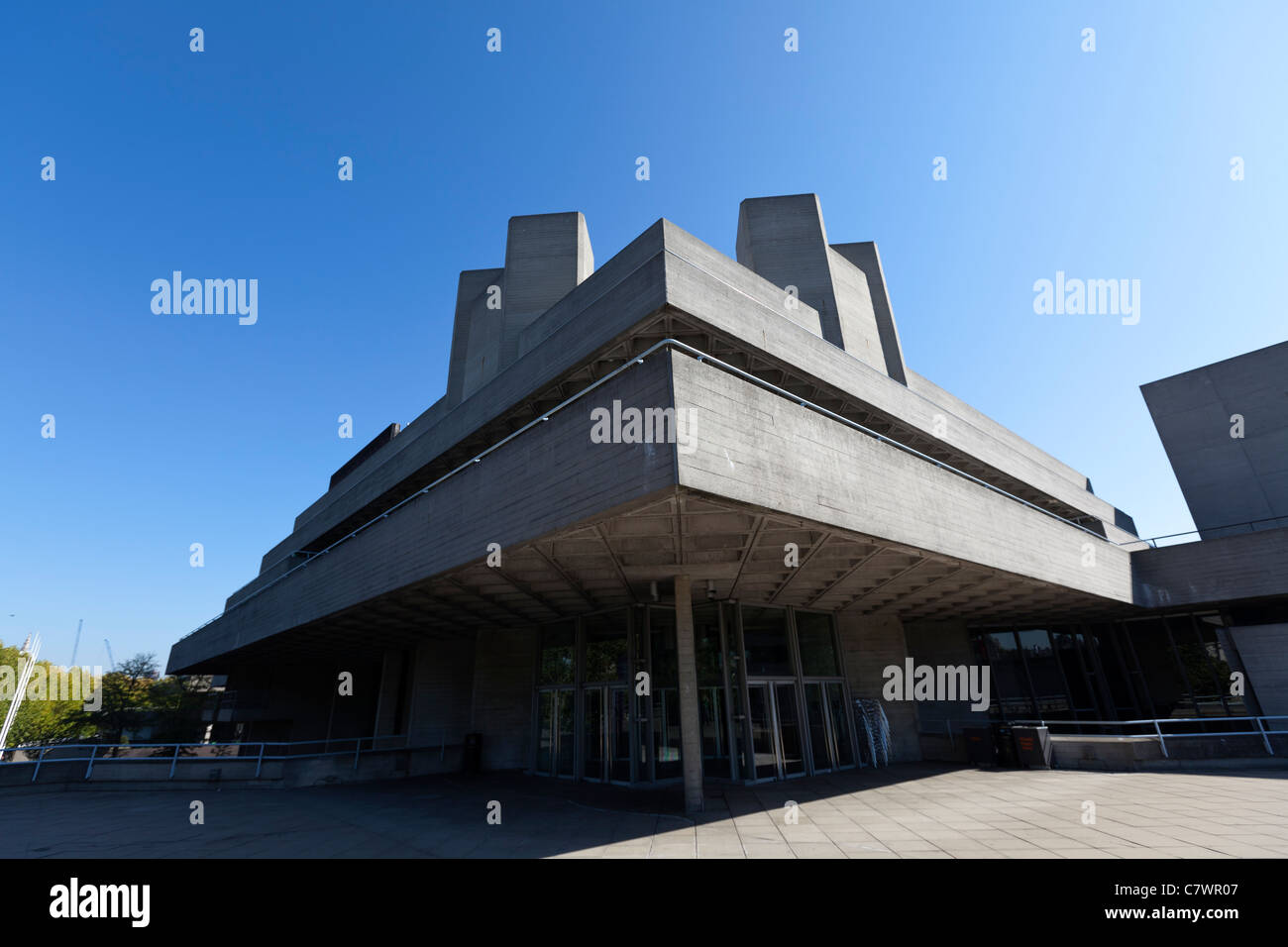 The Royal National Theatre terrace entrance between the mezzanine
