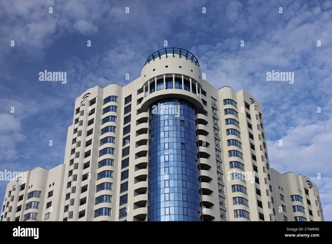 modern building over blue sky Stock Photo - Alamy