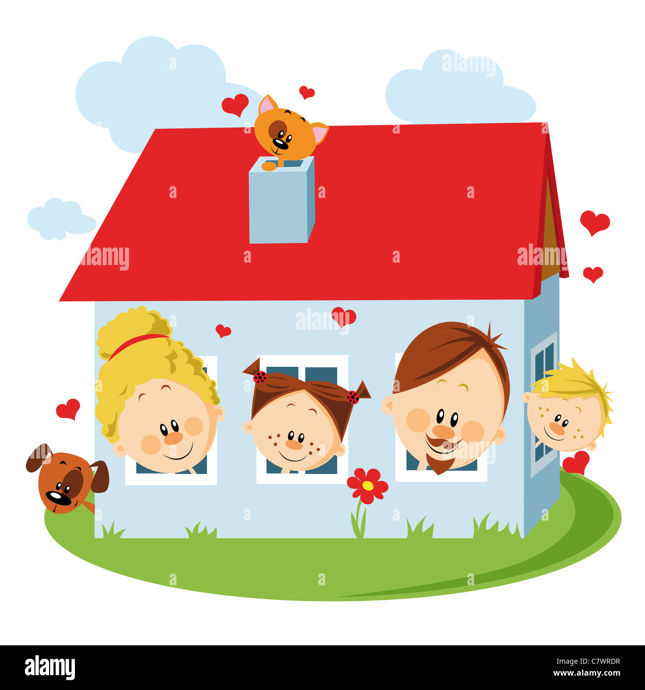 Shared house Cut Out Stock Images & Pictures - Alamy