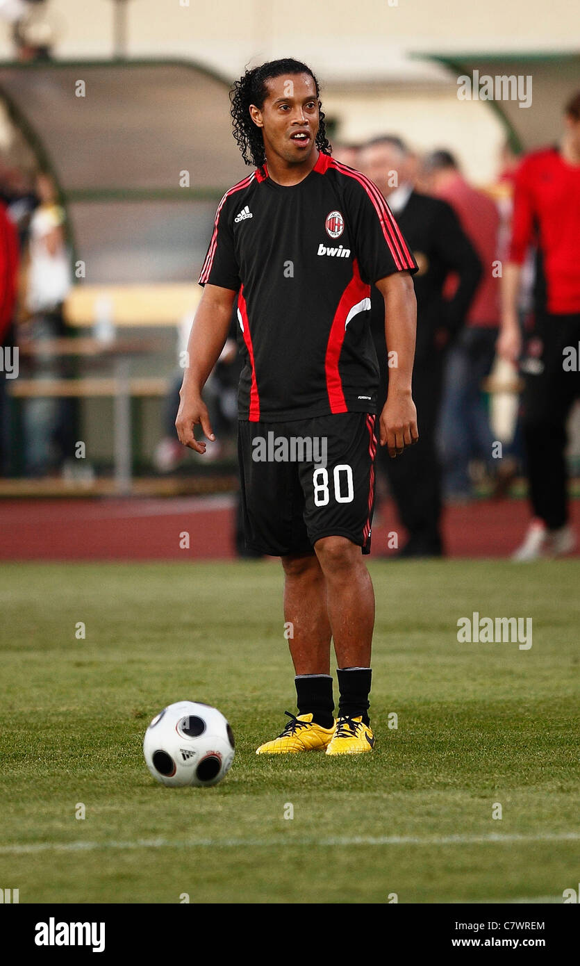 Hungarian League Team vs. AC Milan (2:5) friendly football match Stock Photo