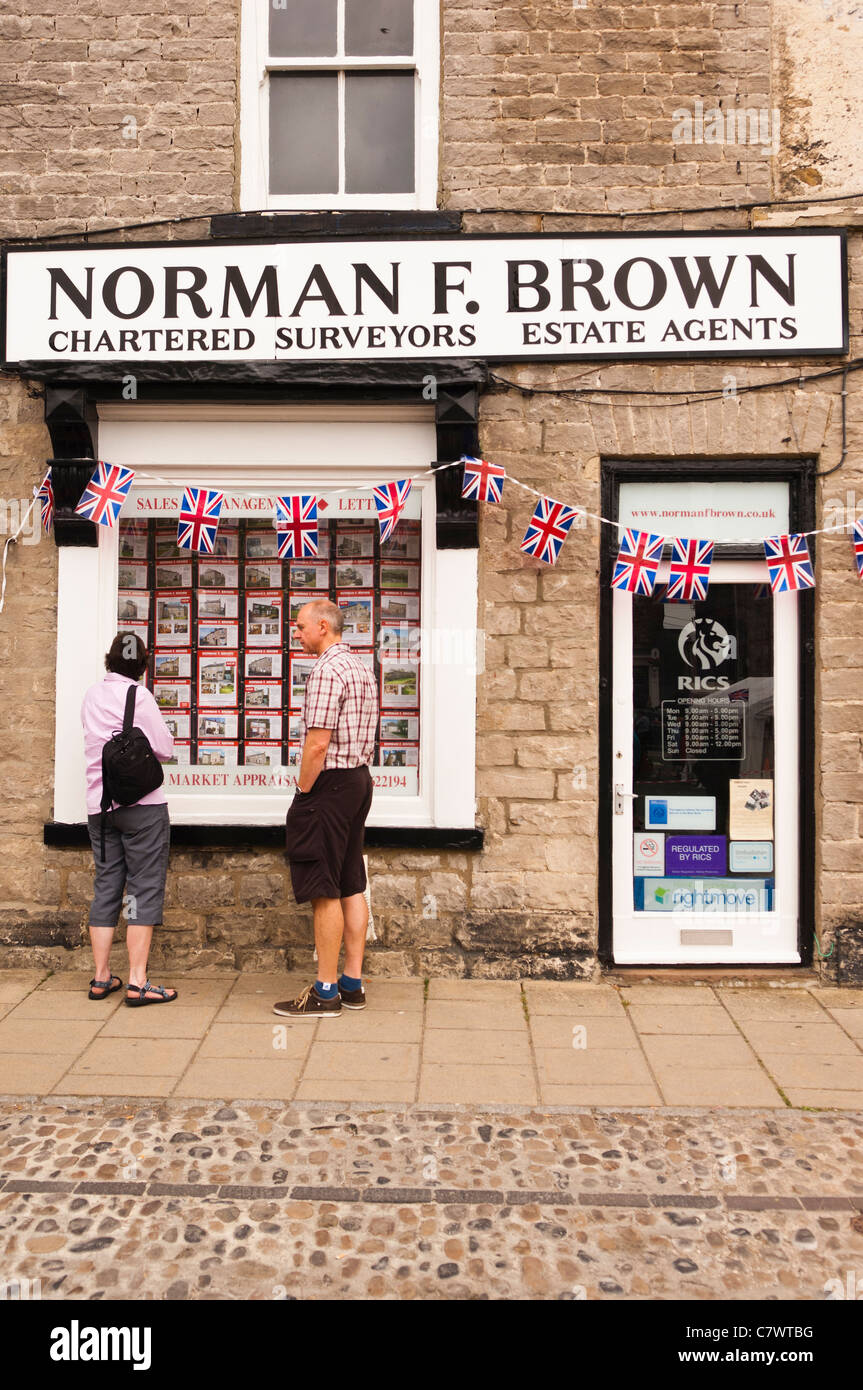 Norman F. Brown estate agents at Leyburn in North Yorkshire , England