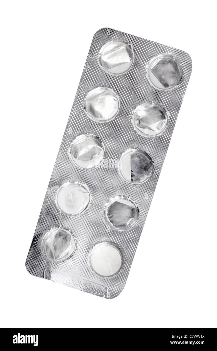 close up of a pill Stock Photo