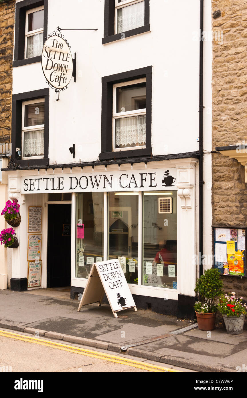 The Settle Down Cafe at Settle in North Yorkshire , England , Britain ...