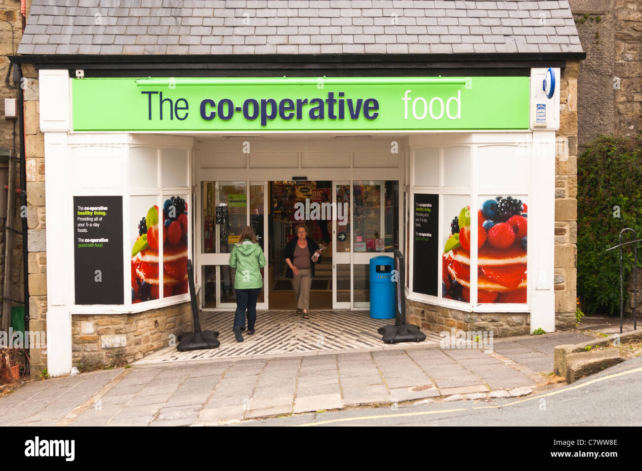 The Co-operative food shop store at Settle in North Yorkshire , England , Britain , Uk Stock Photo