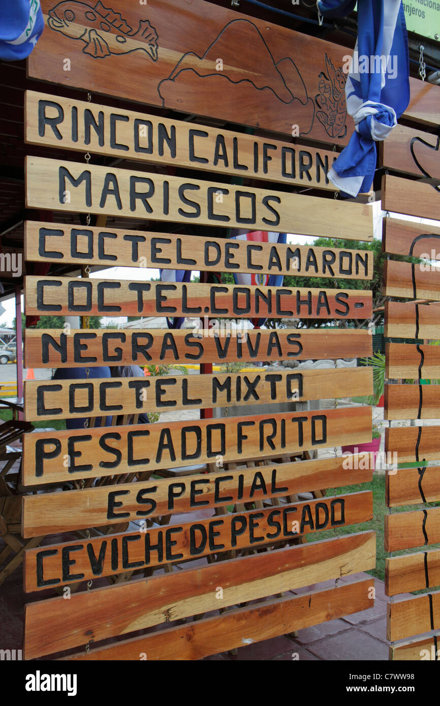 Managua Nicaragua,El Malecon,Puerto Salvador Allende,Lake Xolotlan,inland port,recreational area,Ricon California,restaurant restaurants food dining c Stock Photo