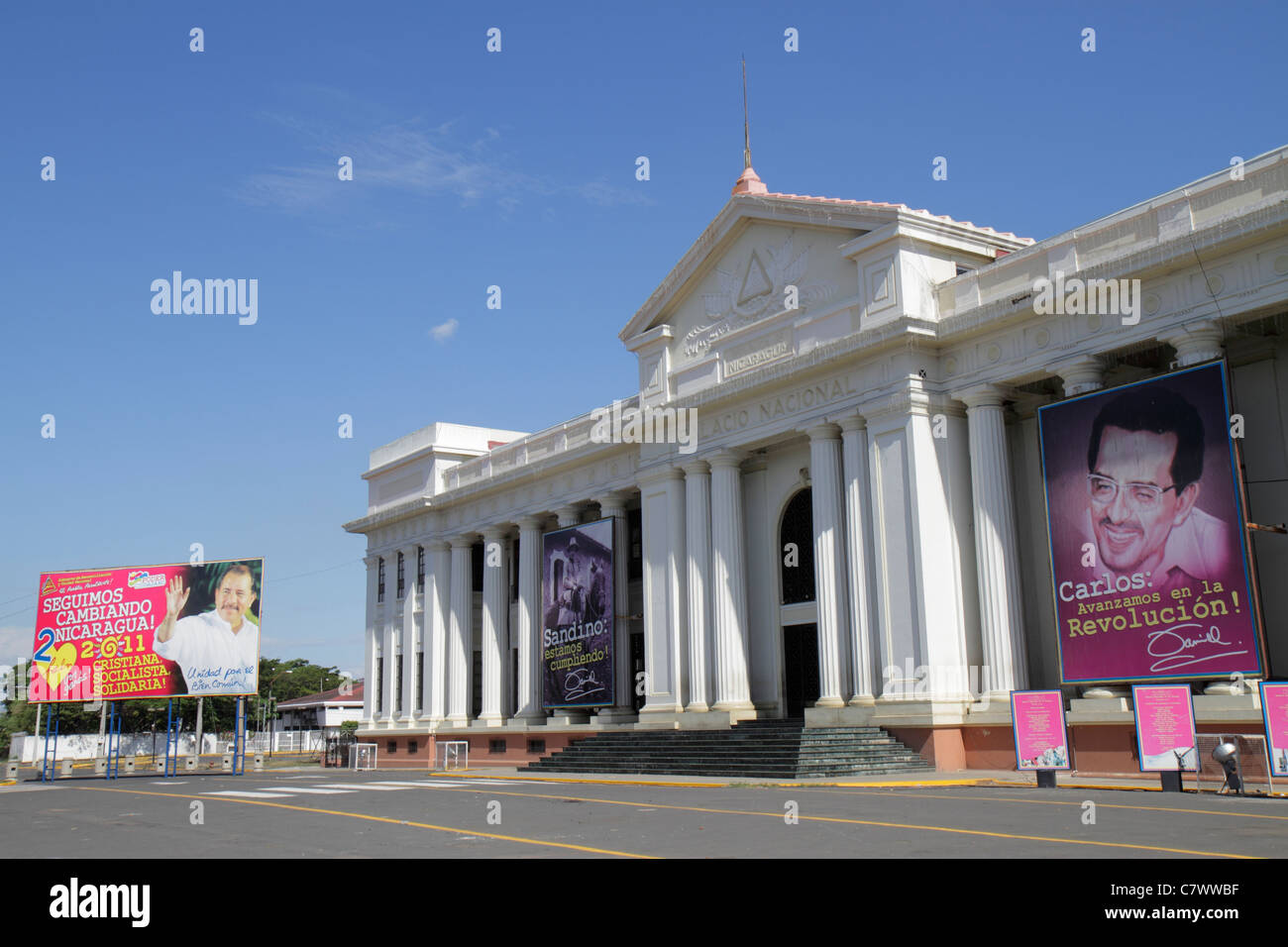 Managua Nicaragua,Area Monumental,National Palace of Culture,1935,plaza,Pablo Dambach,museum,national archive,heritage,history,building,outside exteri Stock Photo