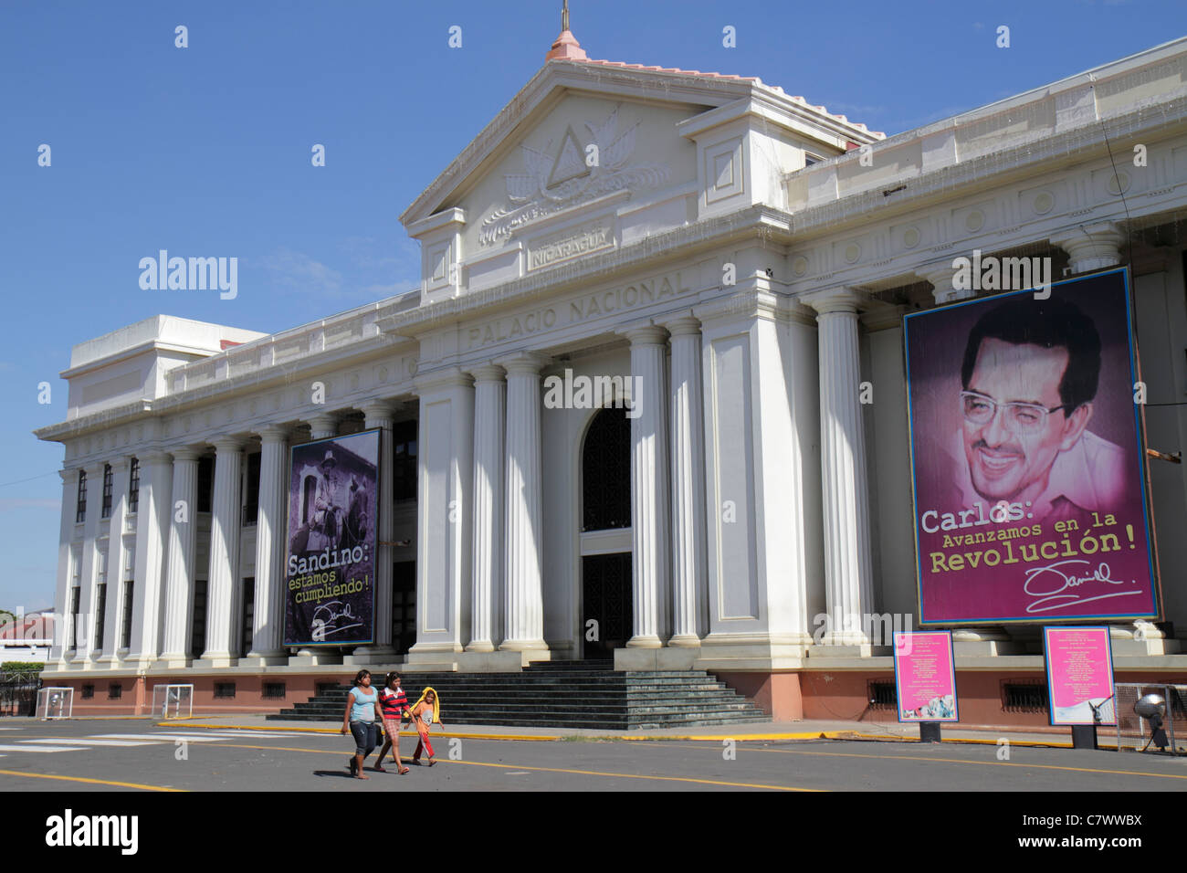 Managua Nicaragua,Central America,Area Monumental,National Palace of Culture,1935,plaza,Pablo Dambach,museum,national archive,heritage,history,outside Stock Photo