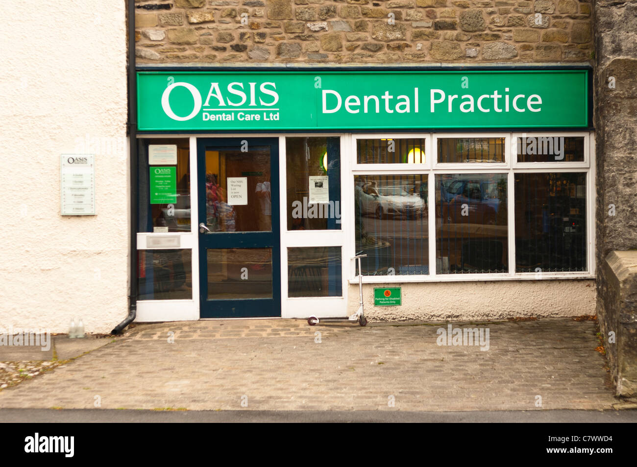 The Oasis dental practice dentist at Settle in North Yorkshire , England , Britain , Uk Stock Photo