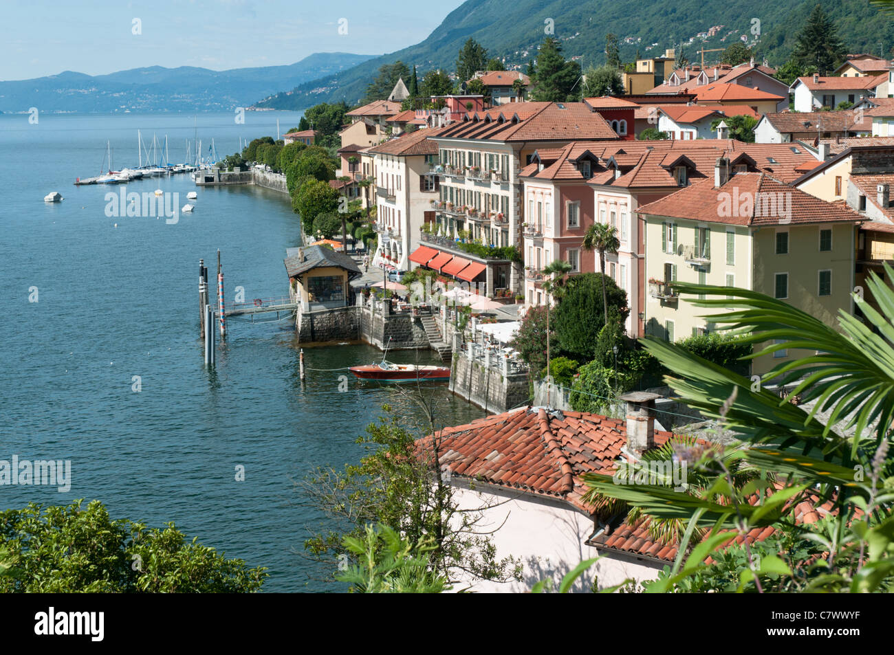 Cannero Riviera Lake Maggiore Italy Europe Stock Photo