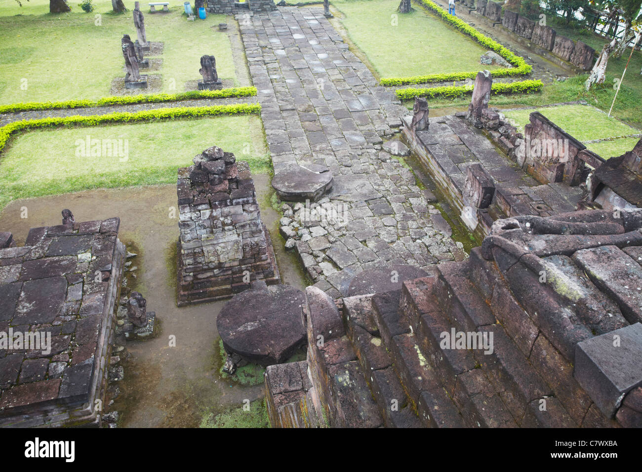 Inca style temple of Candi Sukuh, Solo, Java, Indonesia Stock Photo - Alamy