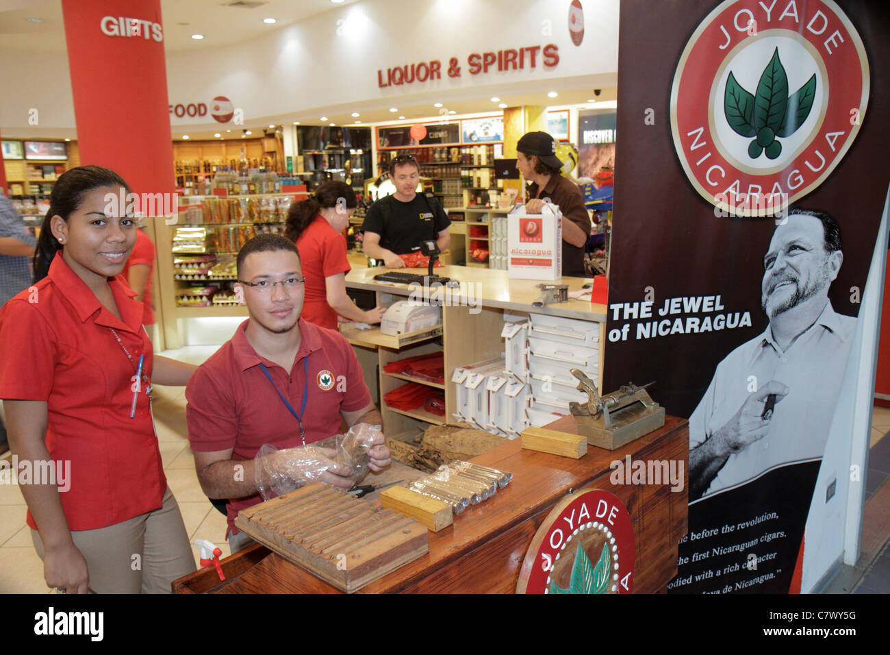 Managua Nicaragua,Augusto C. Sandino Aeropuerto Internacional,International Airport,MGA,shopping shopper shoppers shop shops market markets marketplac Stock Photo