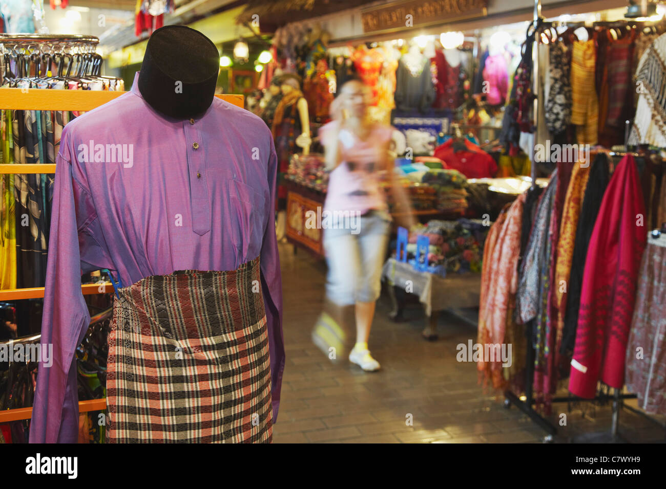 Traditional Malay clothing, Central Market, Chinatown, Kuala Lumpur