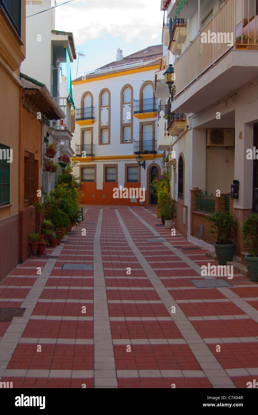 Quiet Spanish Street Stock Photo Alamy