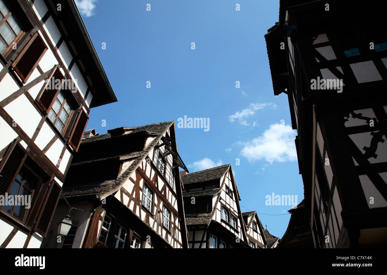 France Strasbourg half-timbered buildings Stock Photo