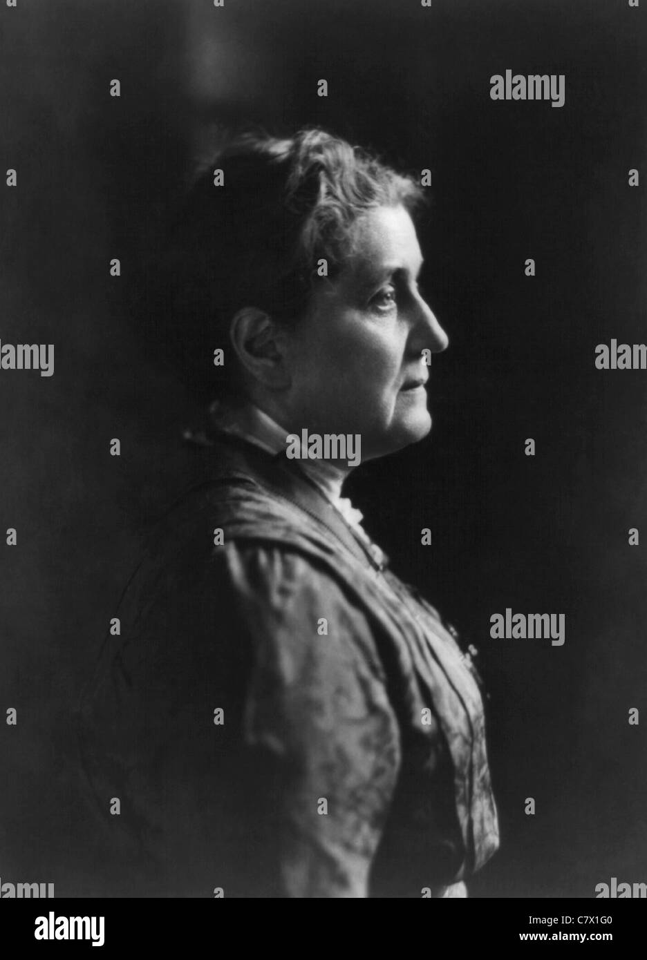American social reformer, activist and pacifist Jane Addams (1860 - 1935) - co-winner of the Nobel Peace Prize in 1931. Stock Photo