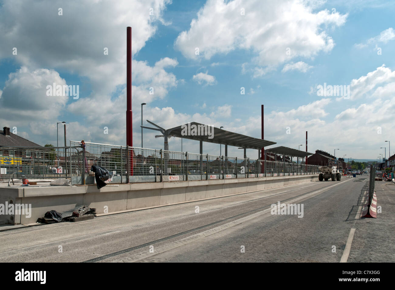 The East Manchester Line of the Metrolink tram system under
