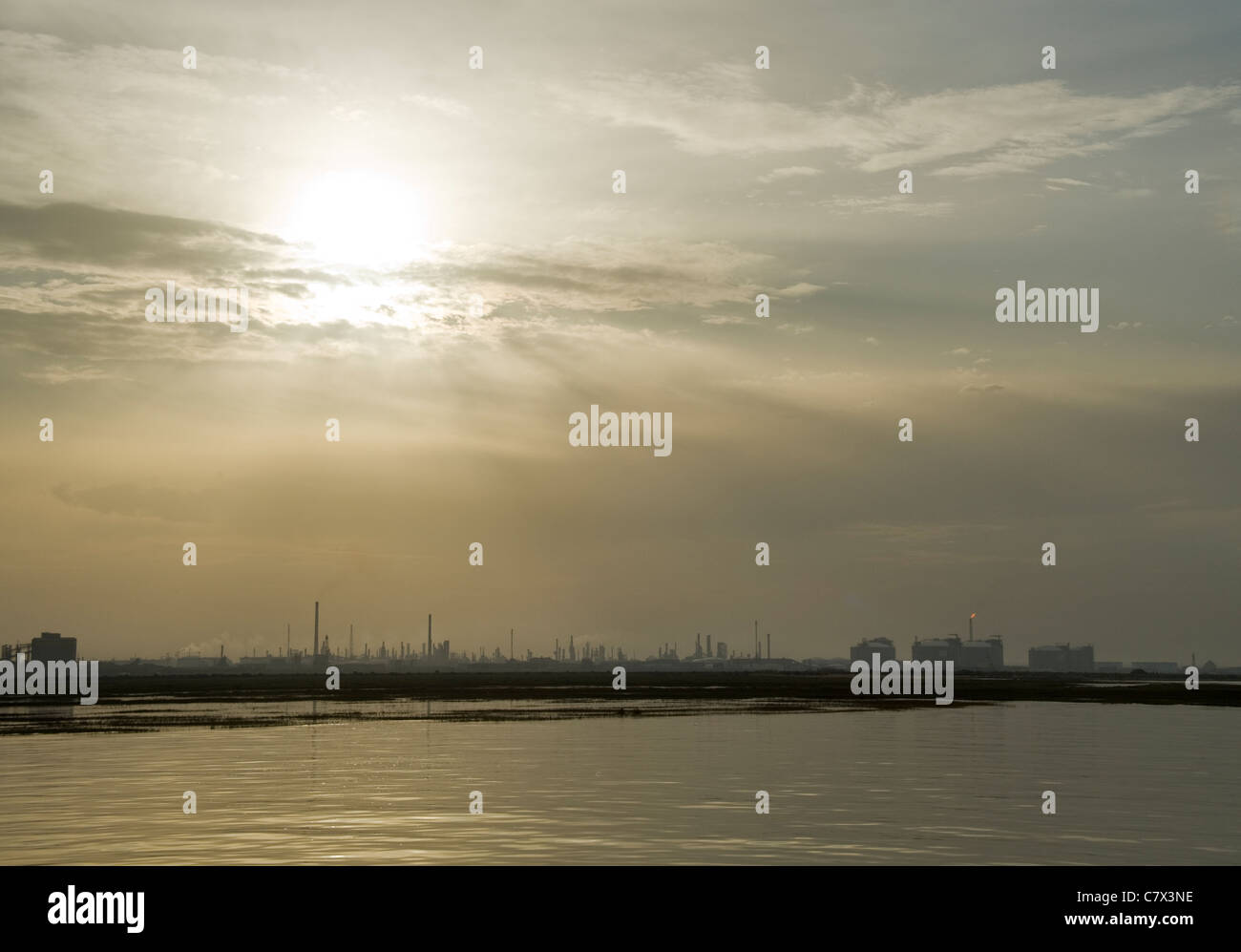 Industrial skyline looking from Punta Umbria,