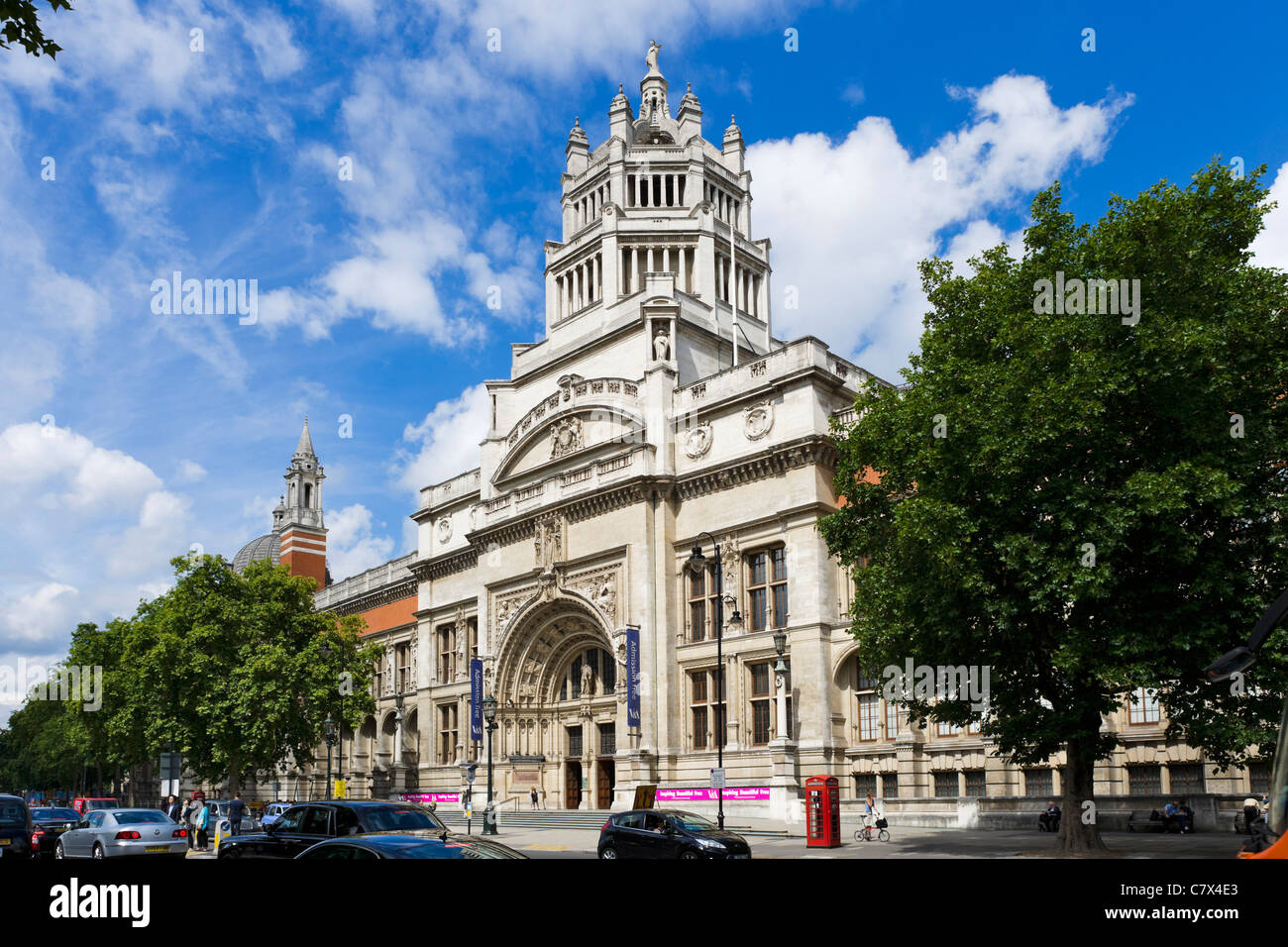 The Victoria and Albert Museum, Exhibition Road, South Kensington, London, England, UK Stock Photo