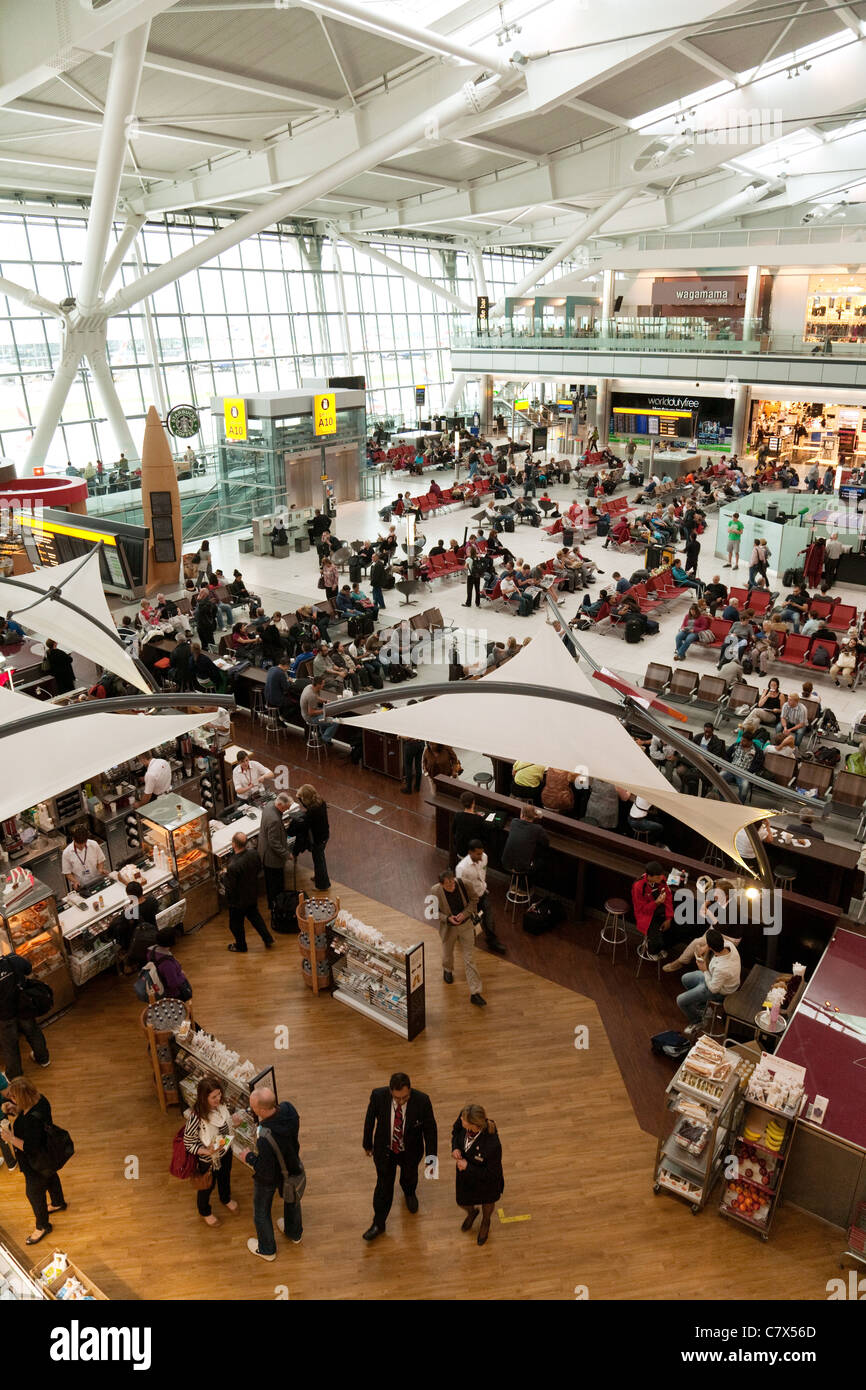 Terminal 5 interior, Heathrow airport London UK Stock Photo