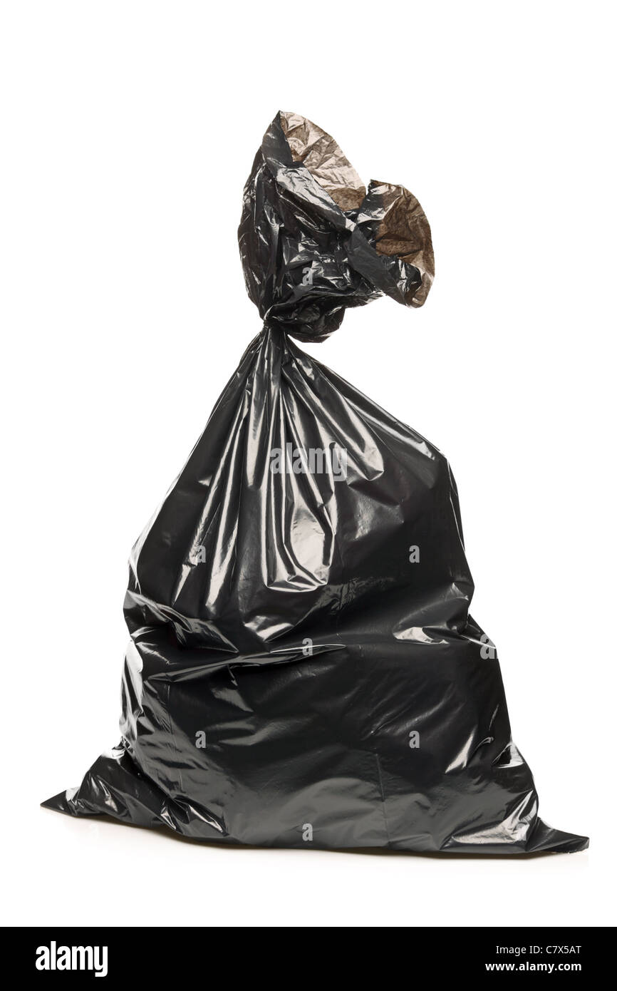 A studio shot of a garbage bag Stock Photo