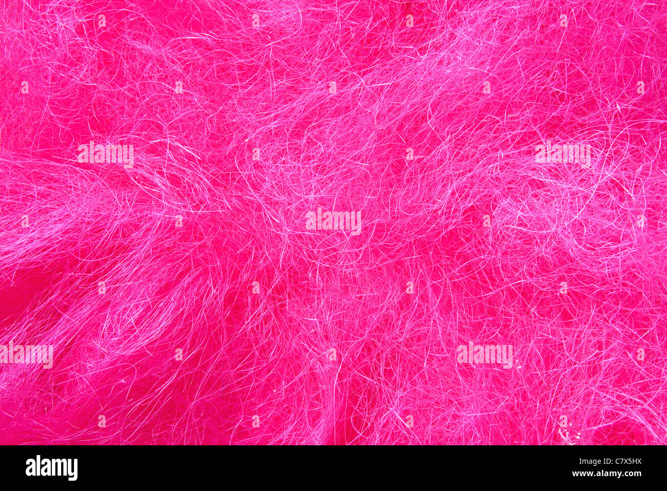 artificial pink hair messy texture for decoration Stock Photo
