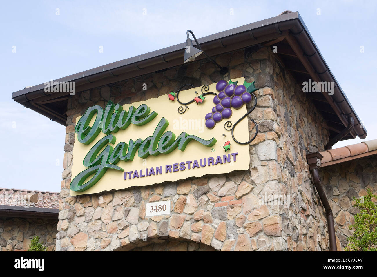 A Olive Garden restaurant.  Stock Photo