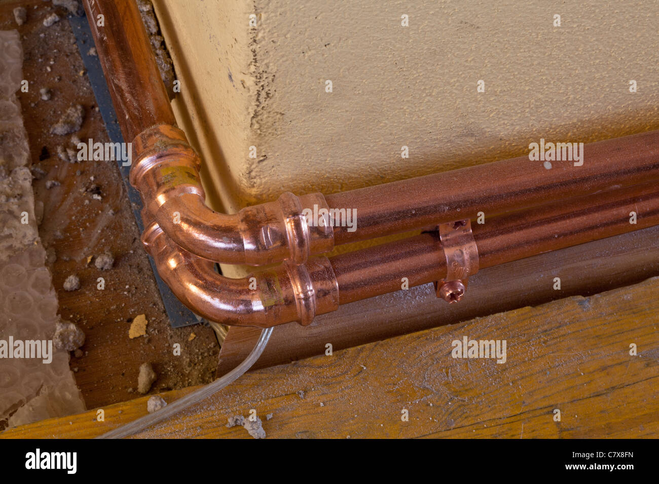Heater Copper Pipes Stock Photos & Heater Copper Pipes Stock Images Alamy