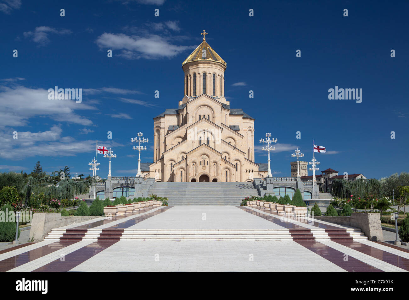 Trinity church in Tbilisi, Georgia Stock Photo