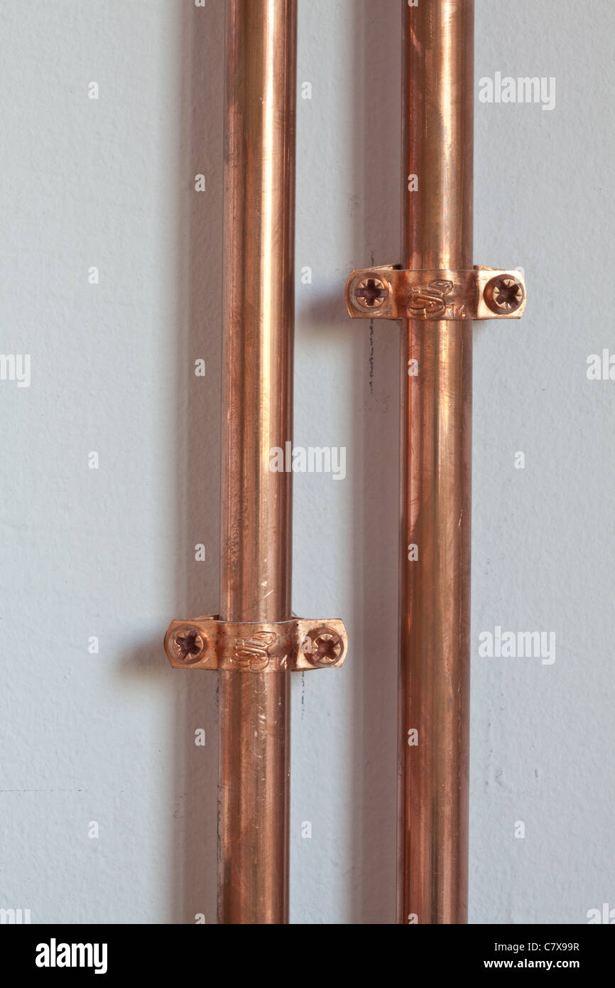 Heater Copper Pipes Stock Photos & Heater Copper Pipes Stock Images Alamy