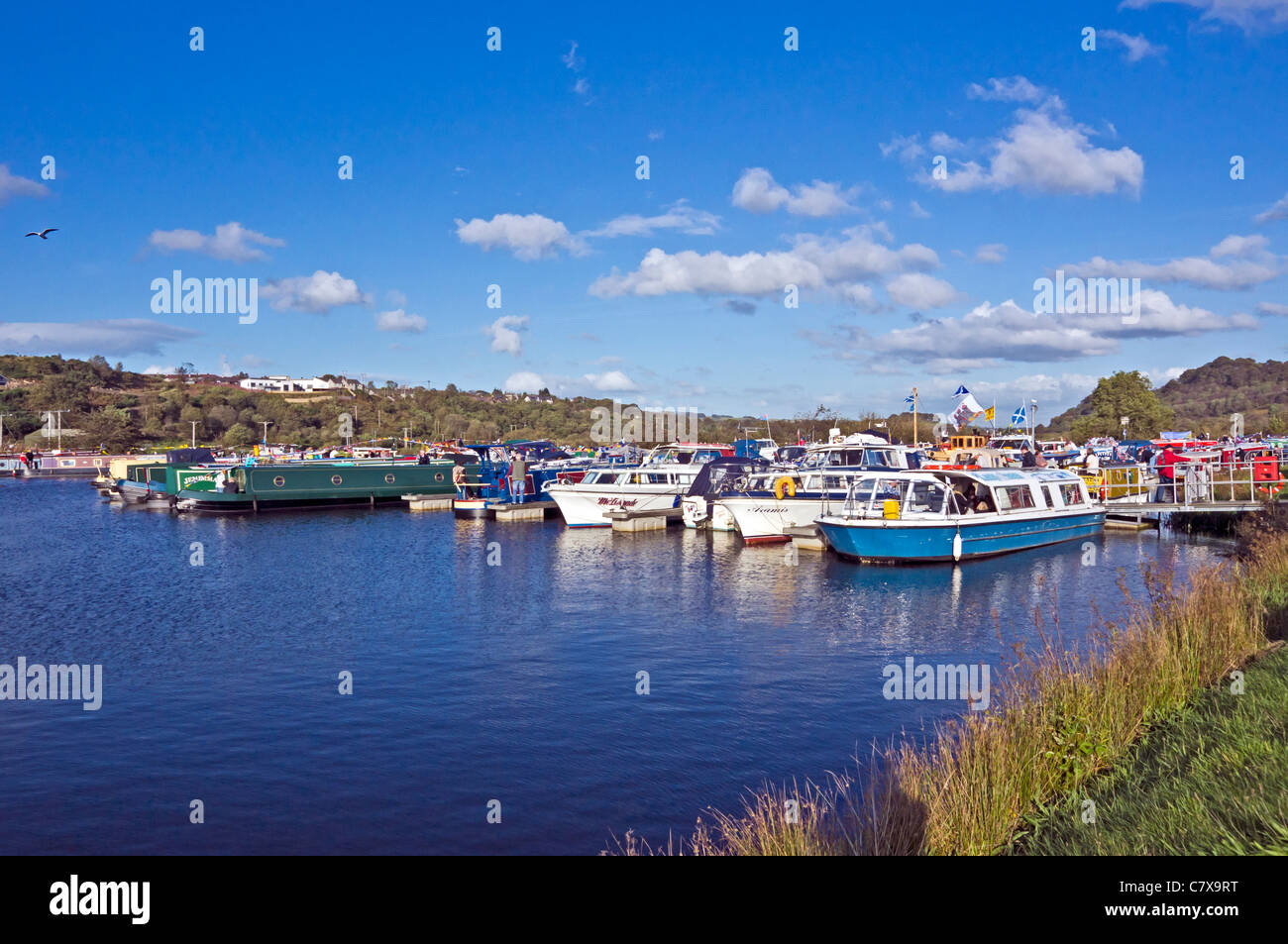 View of Auchinstarry Marina near Kilsyth on the Forth & Clyde Canal