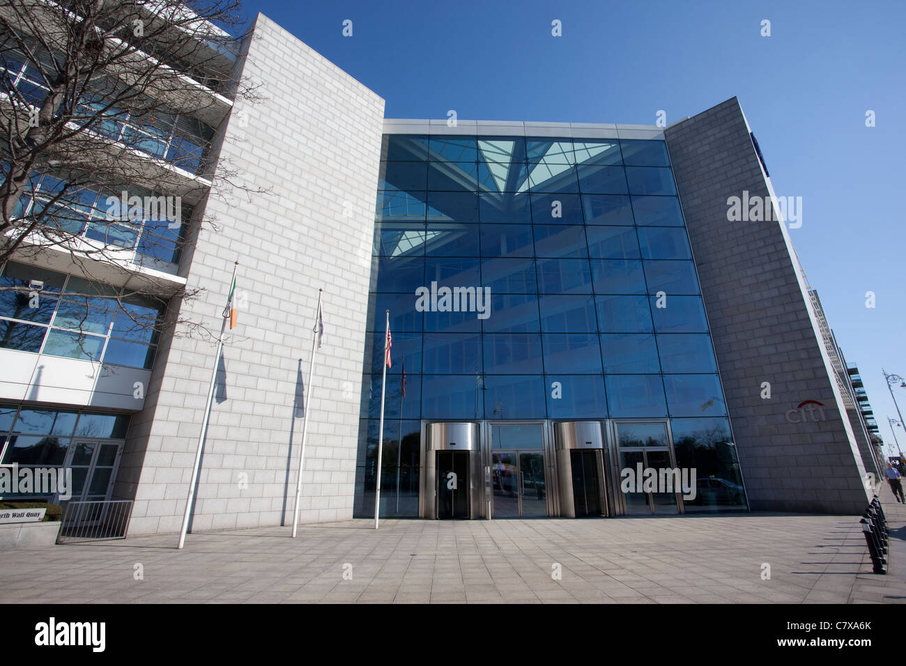 CitiBank Corporate Headquarters on the River Liffey, Dublin, Ireland. Photo:Jeff Gilbert Stock Photo