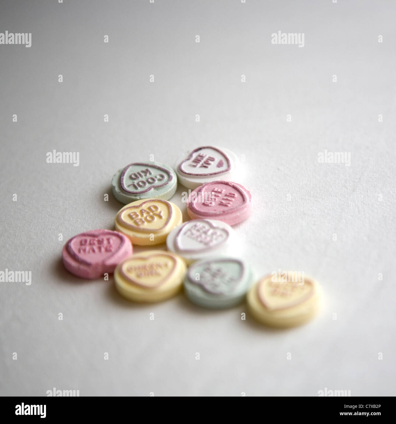 Love Hearts Sweets Stock Photo